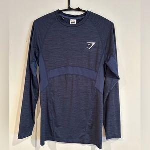 Men’s navy blue polyester/elastan slim fit